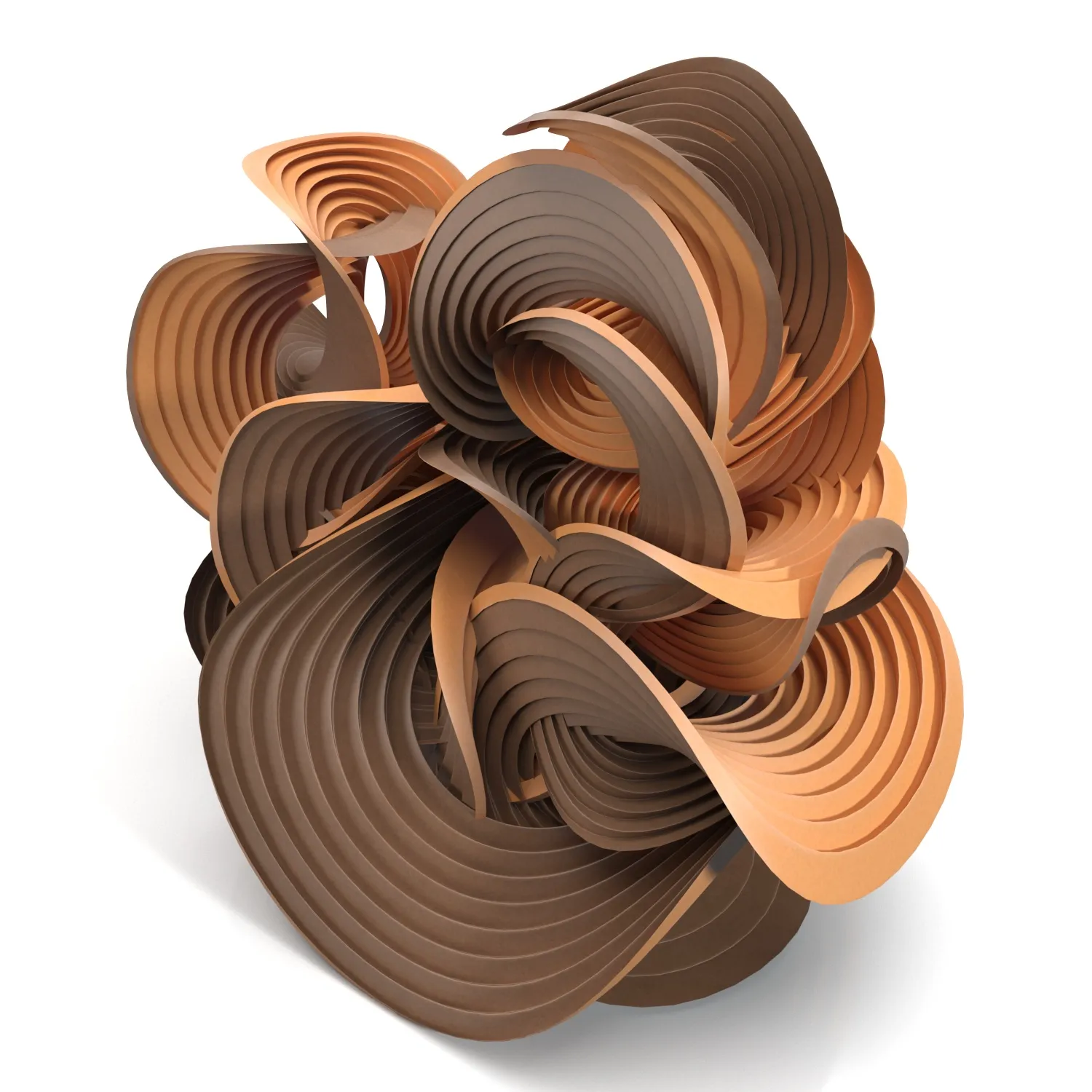 Erik Demaine Curved Crease Sculpture PBR 3D Model_06